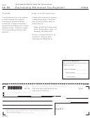 Form 58-es - Partnership Estimated Tax Payment - 2008