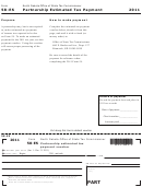 Form 58-es - Partnership Estimated Tax Payment - 2011