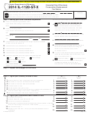 Form Il-1120-st-x - Amended Small Business Corporation Replacement Tax Return - 2014