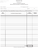 Form Ct-19 - Schedule A - Record Of Unstamped Cigarettes Manufactured, Purchased, Or Otherwise Acquired