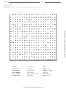 Computers Word Search Puzzle Template