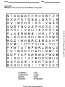 Computers Word Search Puzzle Template