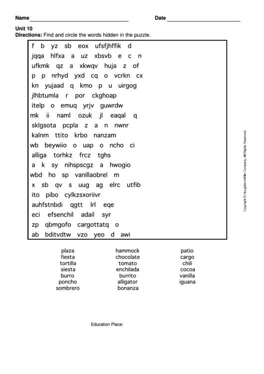 Level 7 Word Search Puzzle Printable pdf