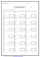 Fractions Into Percent Worksheet With Answers