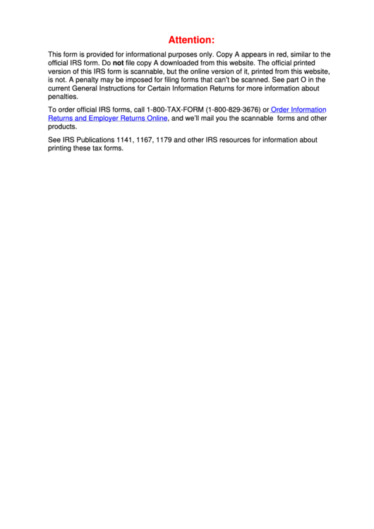Form 1099-C - Cancellation Of Debt - 2013 Printable pdf