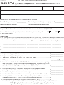 Form Pit-4 - New Mexico Preservation Of Cultural Property Credit (personal Income Tax) - 2015