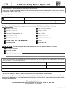 Form 773 - Electronic Filing Waiver Application