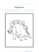 Dinosaur Worksheet Stegosaurus