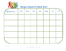 Yo Gabba Weekly Behavior Chart