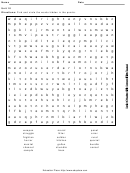 Level 6 Word Search Puzzle