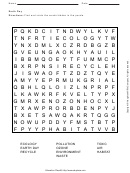 Earth Day Word Search Puzzle Template