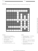 Earth Day Crossword Puzzle Worksheet