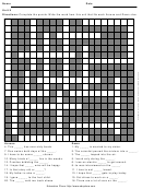 Leve 5 Cross Word Puzzle Worksheet