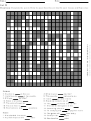 Level 5 Cross Word Puzzle