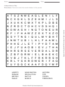 Independence Day Word Search Worksheet