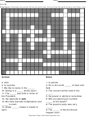 Level 5 Cross Word Puzzle Template