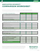 Comparison Worksheet