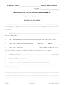 Form Ndlshc - Affidavit Of Petitioner