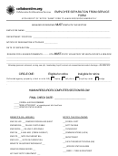 Employee Separation From Service Form