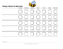 Things I Need To Work On Behavior Chart - Bumblebee 2