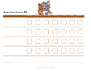 Things I Need To Work On Behavior Chart - Tom And Jerry 2