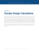 Sample Design Calculations Printable pdf