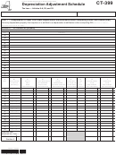 Form Ct-399 - Depreciation Adjustment Schedule - 2014