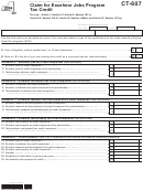 Form Ct-607 - Claim For Excelsior Jobs Program Tax Credit - 2014 Printable pdf