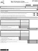 Form Ct-636 - Beer Production Credit - 2014 Printable pdf