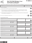Form It-205-c - New York State Resident Trust Nontaxable Certification - 2014