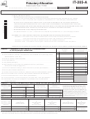 Fillable Form It-205-A - Fiduciary Allocation - 2014 Printable pdf