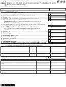 Form It-246 - Claim For Empire State Commercial Production Credit - 2014