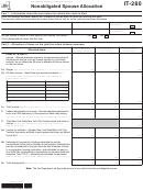 Fillable Form It-280 - Nonobligated Spouse Allocation - 2014 Printable pdf