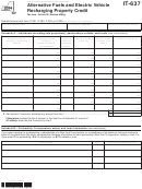 Fillable Form It-637 - Alternative Fuels And Electric Vehicle Recharging Property Credit - 2014 Printable pdf