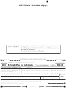 California Form 540-es - Estimated Tax For Individuals - 2014