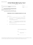 Form 206 - Certificate Of Commencement Of Case