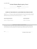 Form 210b - Notice Of Transfer Of Claim Other Than For Security