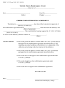 Form 240c Alt - Order On Reaffirmation Agreement