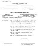 Form B240c - Order On Reaffirmation Agreement