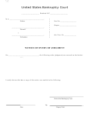 Form B 262 - Notice Of Entry Of Judgment