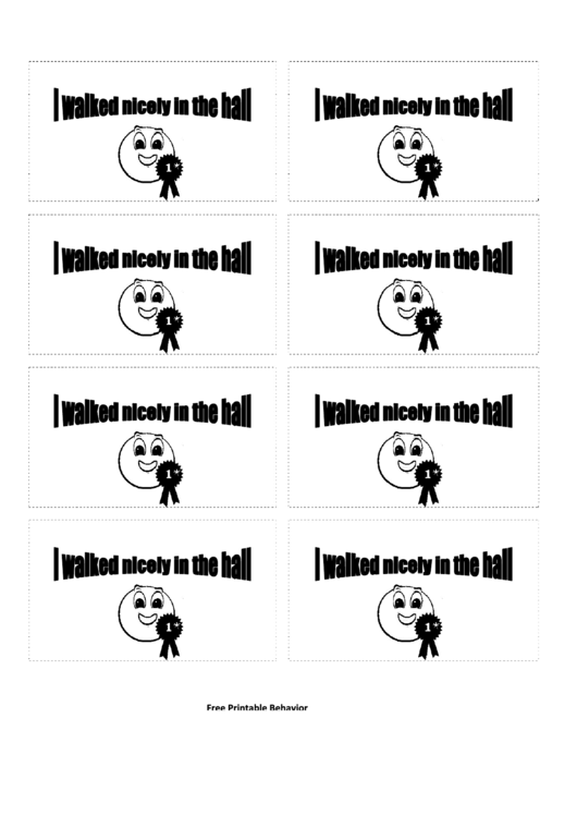 Walked Nicely In The Hall Gift Coupon Template Printable pdf
