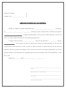 Form 01-137 - Limited Power Of Attorney