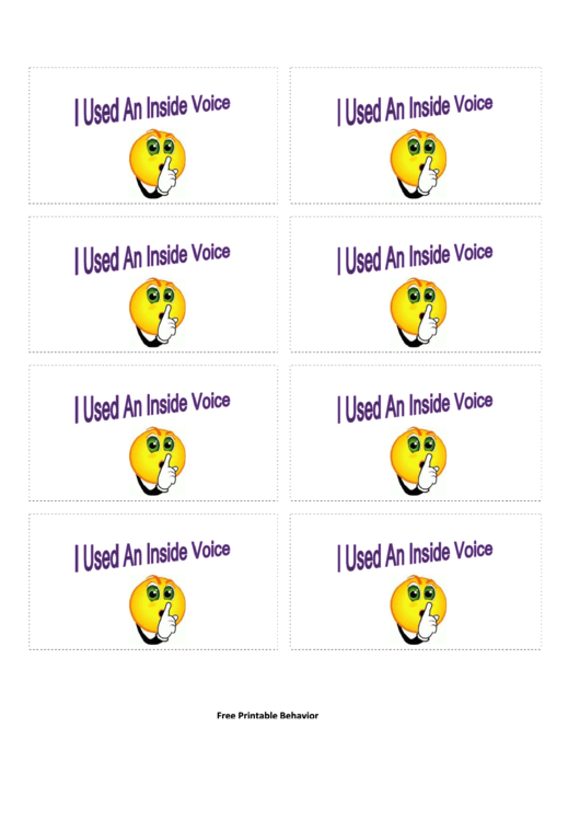 Inside Voice Gift Coupon Template Printable pdf
