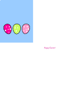 Happy Easter Fold Card Template