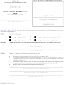 Fillable Form Mllp-3 - Change Of Registered Agent And/or Registered Office Printable pdf