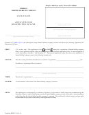 Form Mllc-2 - Application For Registration Of Name - 2011