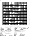 Level 5 Cross Word Puzzle Worksheet With Answers