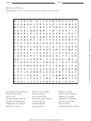 Women In History Word Search Puzzle Template
