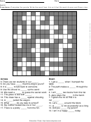 Level 5 Cross Word Puzzle Template