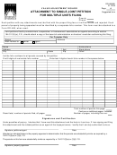 Form Nj-2440 - Attachment To Single Joint Petition For Multiple Units Filing